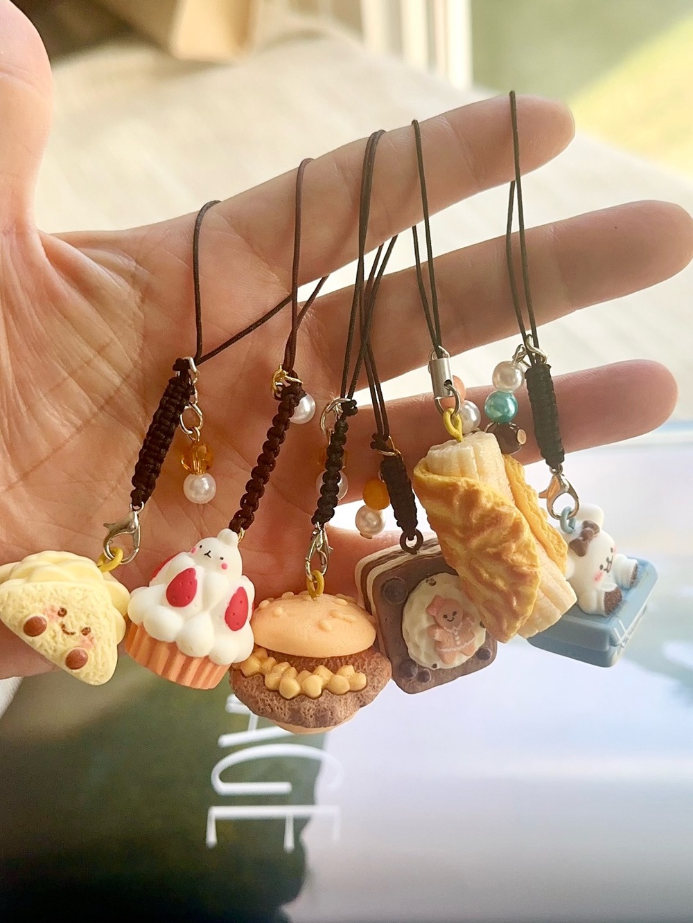 3/$25 Handmade Food Phone Charm | Cute Mini Snack Bag Keychain Strap